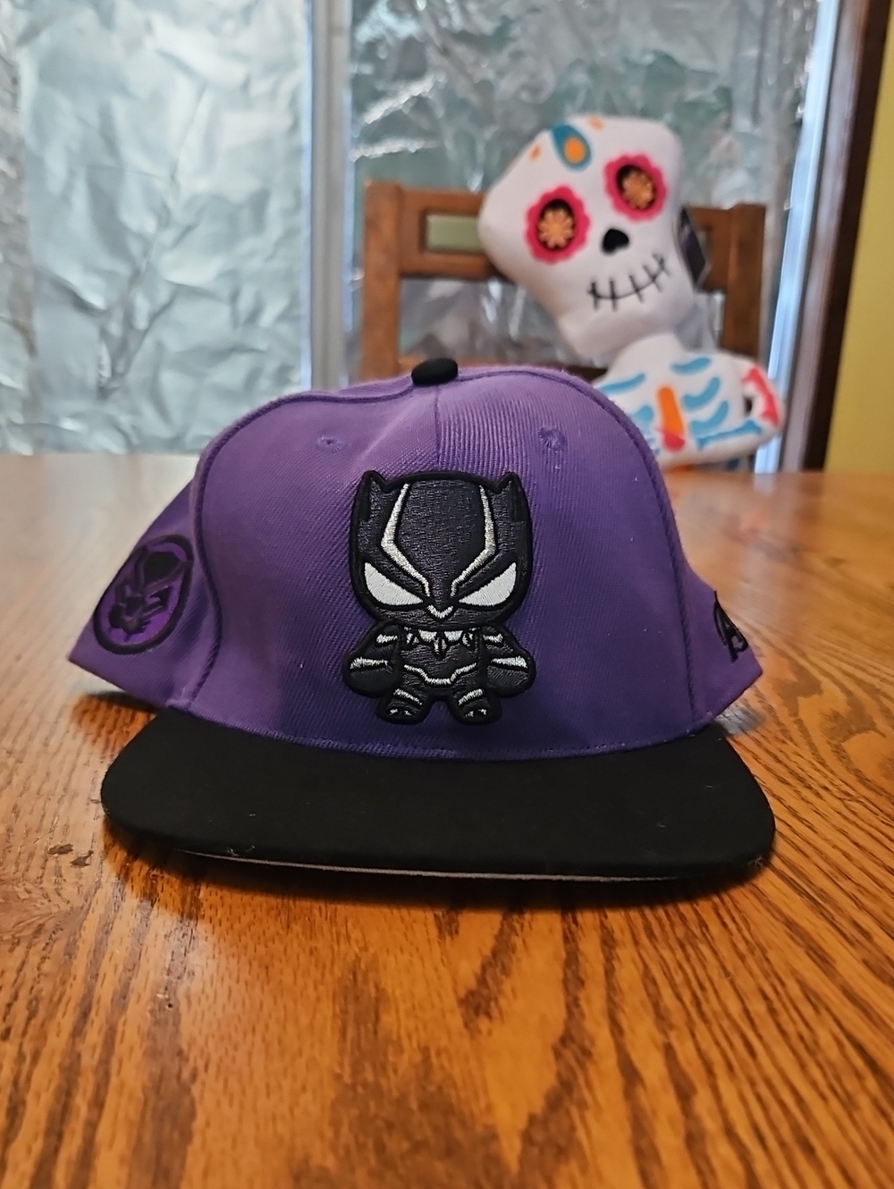 Marvel Purple & Black Black Panther Snapback Hat